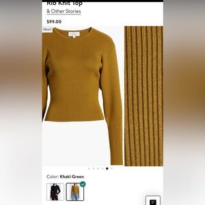 &other stories size large ( runs small) sweater